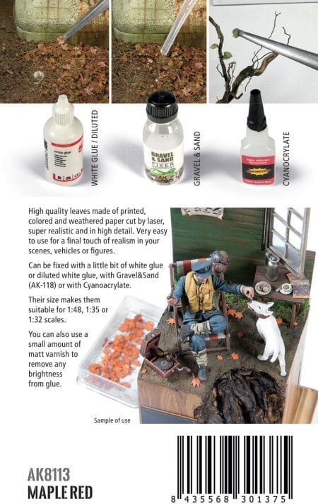 AK8113 - Maple Red Leaves 1:35