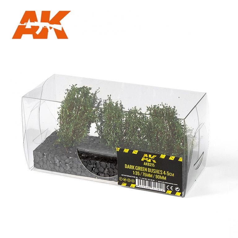 AK8215 - Dark Green Bushes 4-6cm