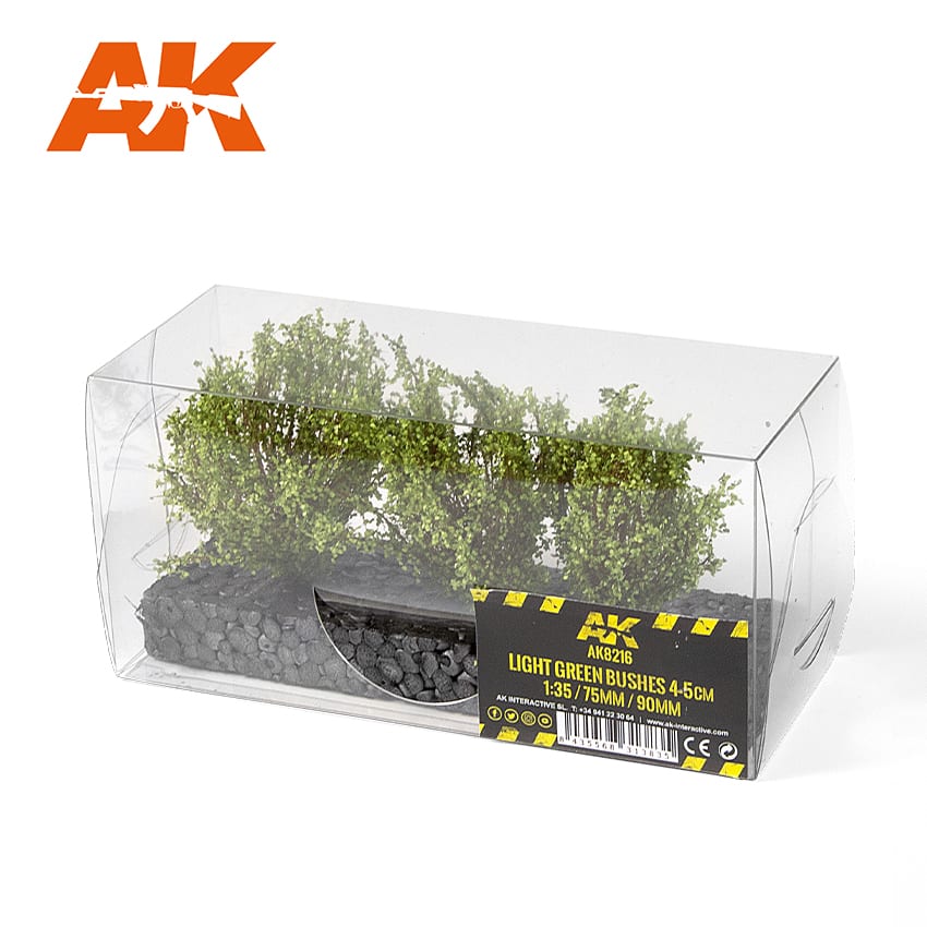 AK8216 - Light Green Bushes 4-6cm
