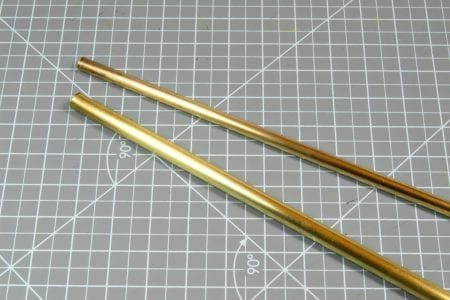 AK9113 - BRASS PIPES 1.4MM Ø. 5 UNITS