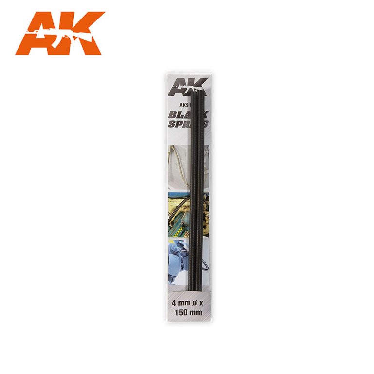 AK9187 - Black Spring 4mm