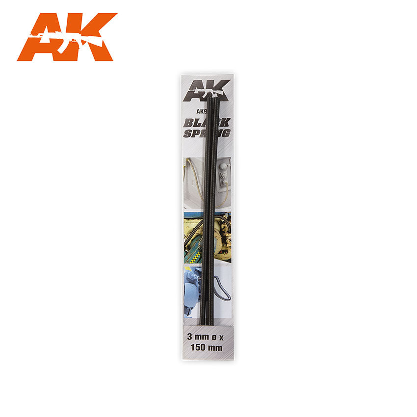 AK9189 - Black Spring 3mm