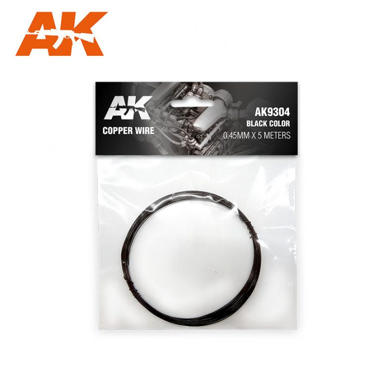 AK9304 - Copper Wire 0.45mm x 5 meters Black Colour