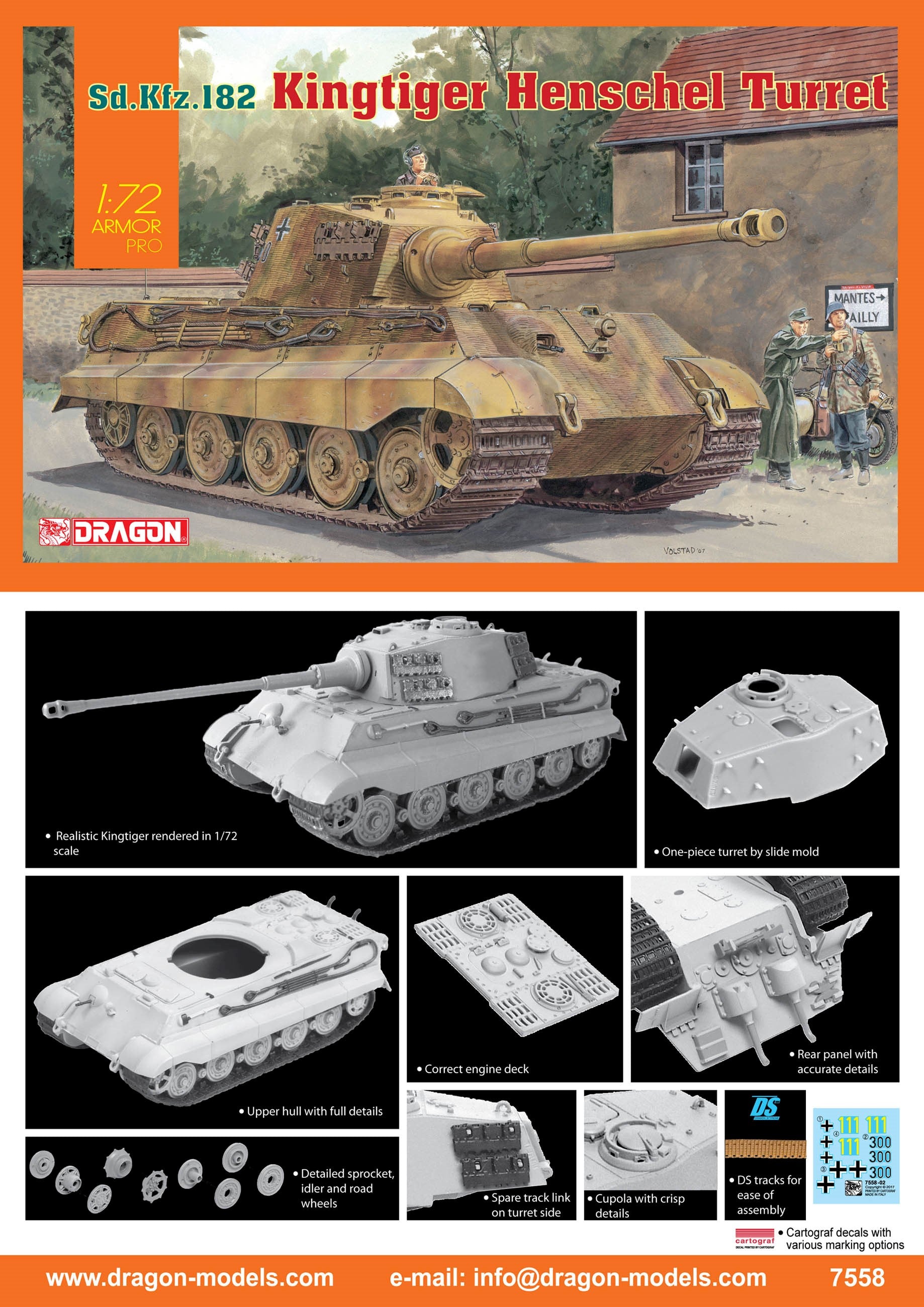 DR7558 - 1/72 King Tiger Henschel