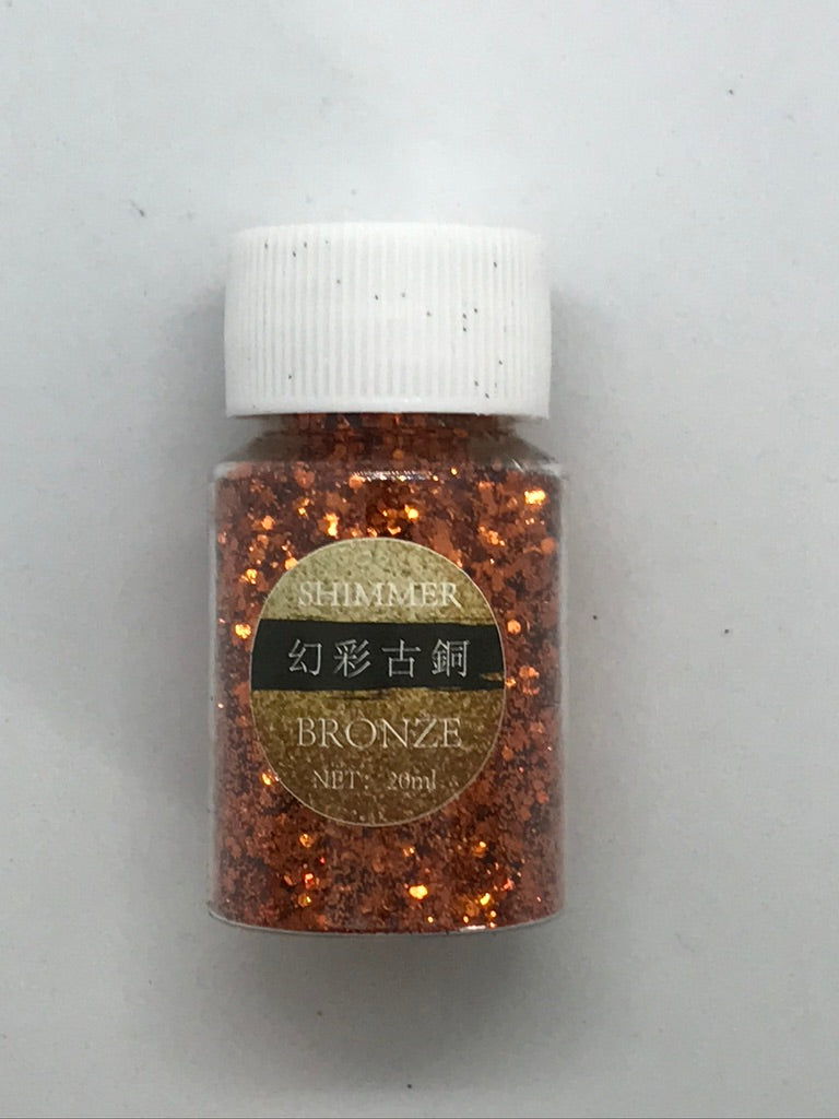 Bronze -  Shimmer Glitter - +/- 20 grams