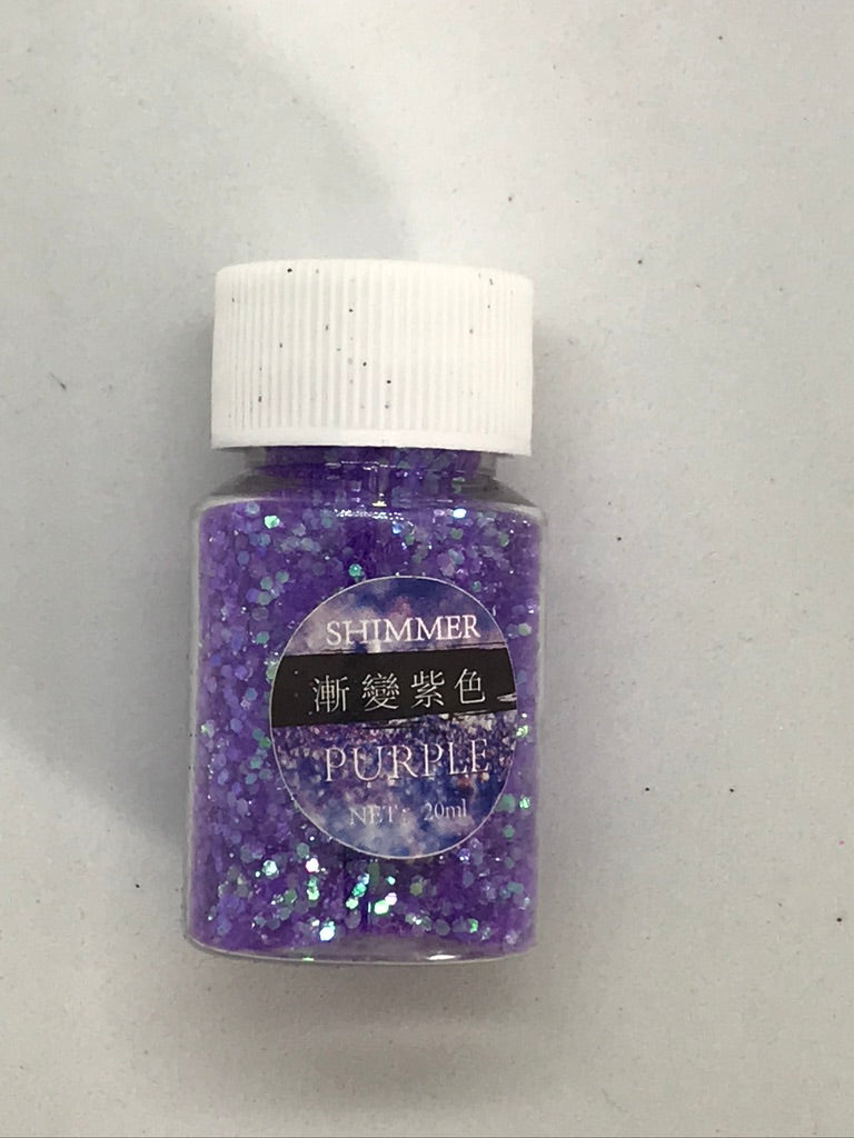 Purple -  Shimmer Glitter - +/- 20 grams