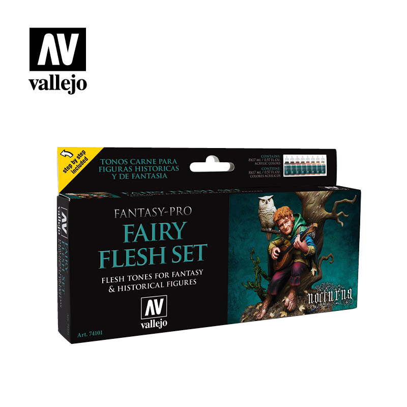 74.101  Fantasy-Pro Fairy Flesh Set  (8) x 17 ml - Supernova Studio