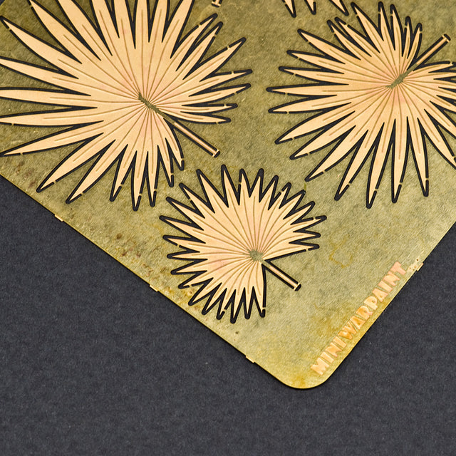 S-062 - Fan Palm Leaves (Livistona) - Photo Etch set - Size M - 70 x 100 mm
