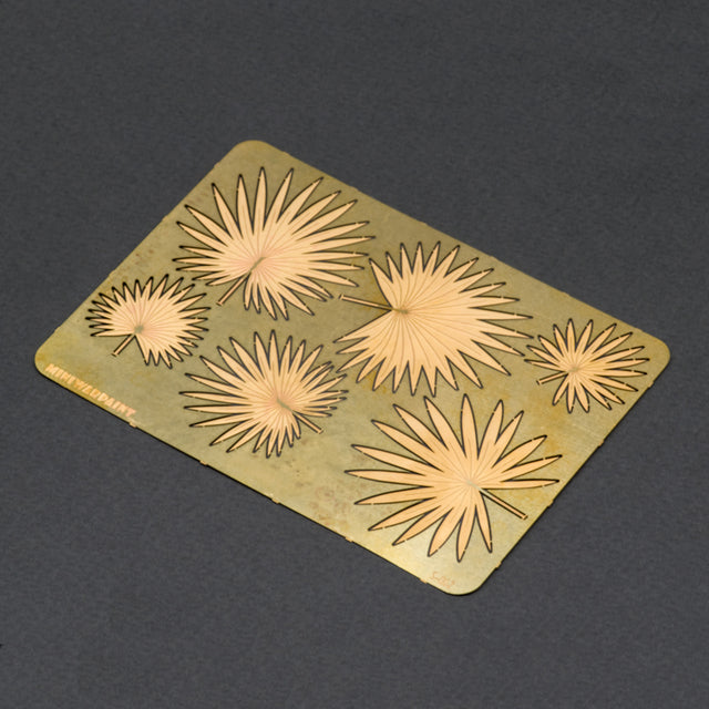 S-062 - Fan Palm Leaves (Livistona) - Photo Etch set - Size M - 70 x 100 mm