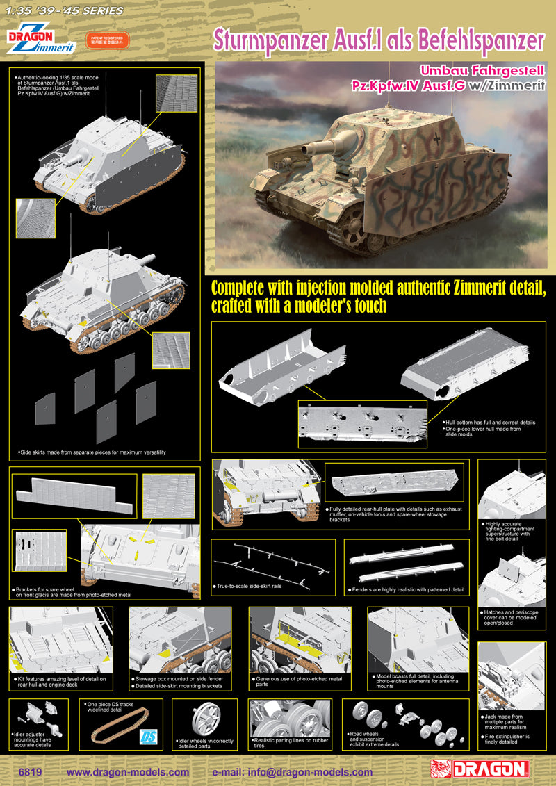 DR6819 - 1/35 Sturmpanzer Ausf.I als Befehlspanzer