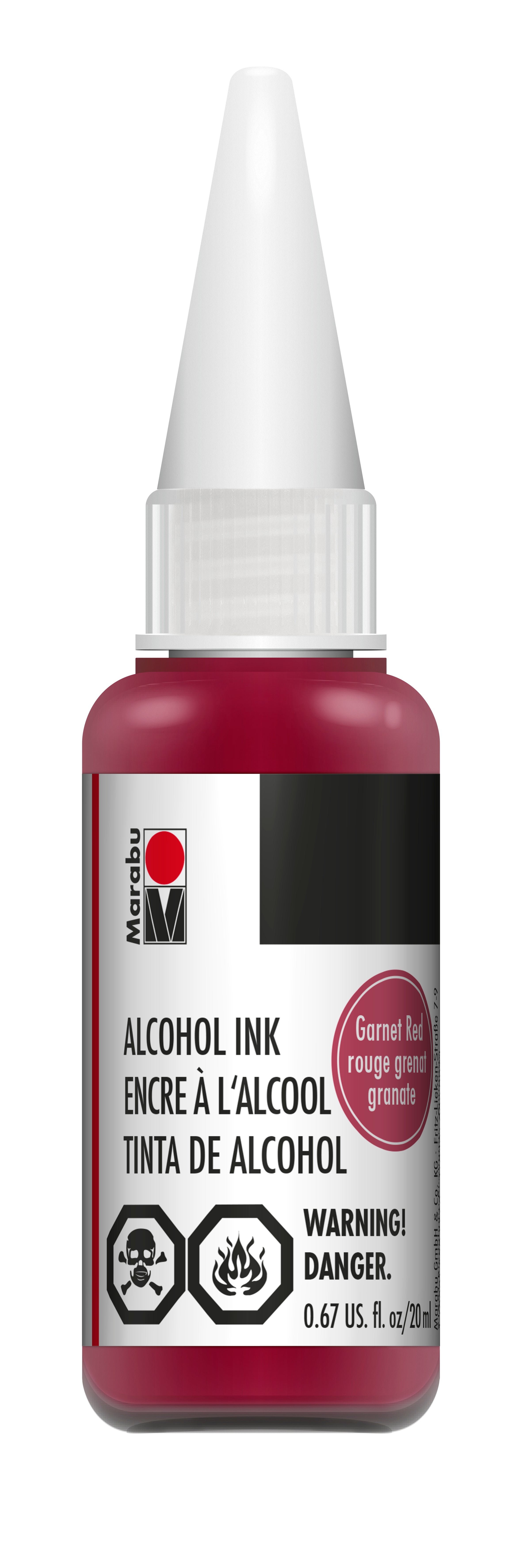 Marabu Alcohol Ink 20 ml -  GARNET RED