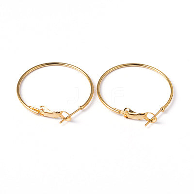 Gold Hoop Earings Nickel Free (Sold Pair)