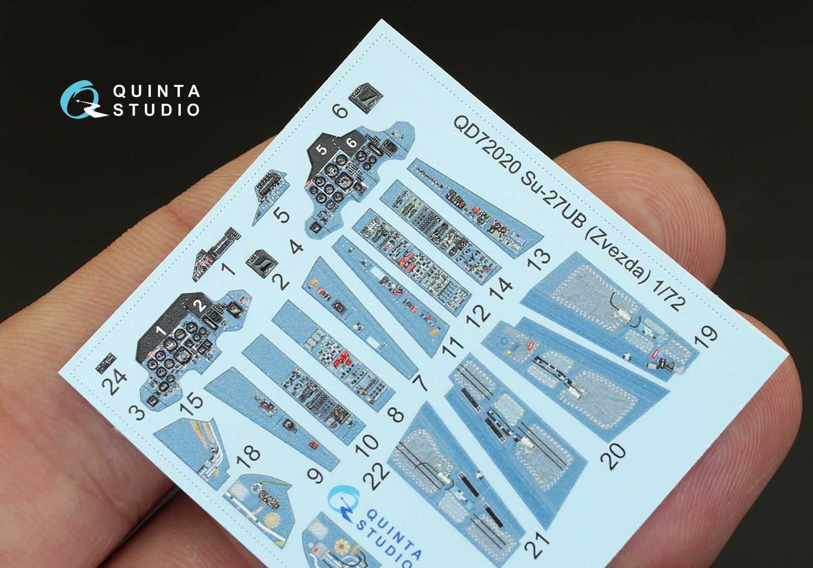 Quinta Studio - 1/72 Su-27UB QD72020 for Zvezda kit