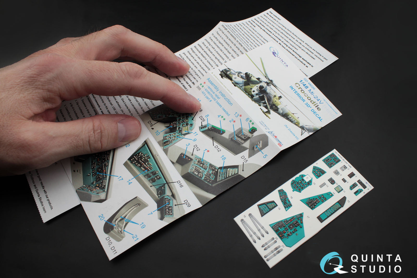 Quinta Studio - 1/48 Mi-24V QD48026 for Zvezda kit