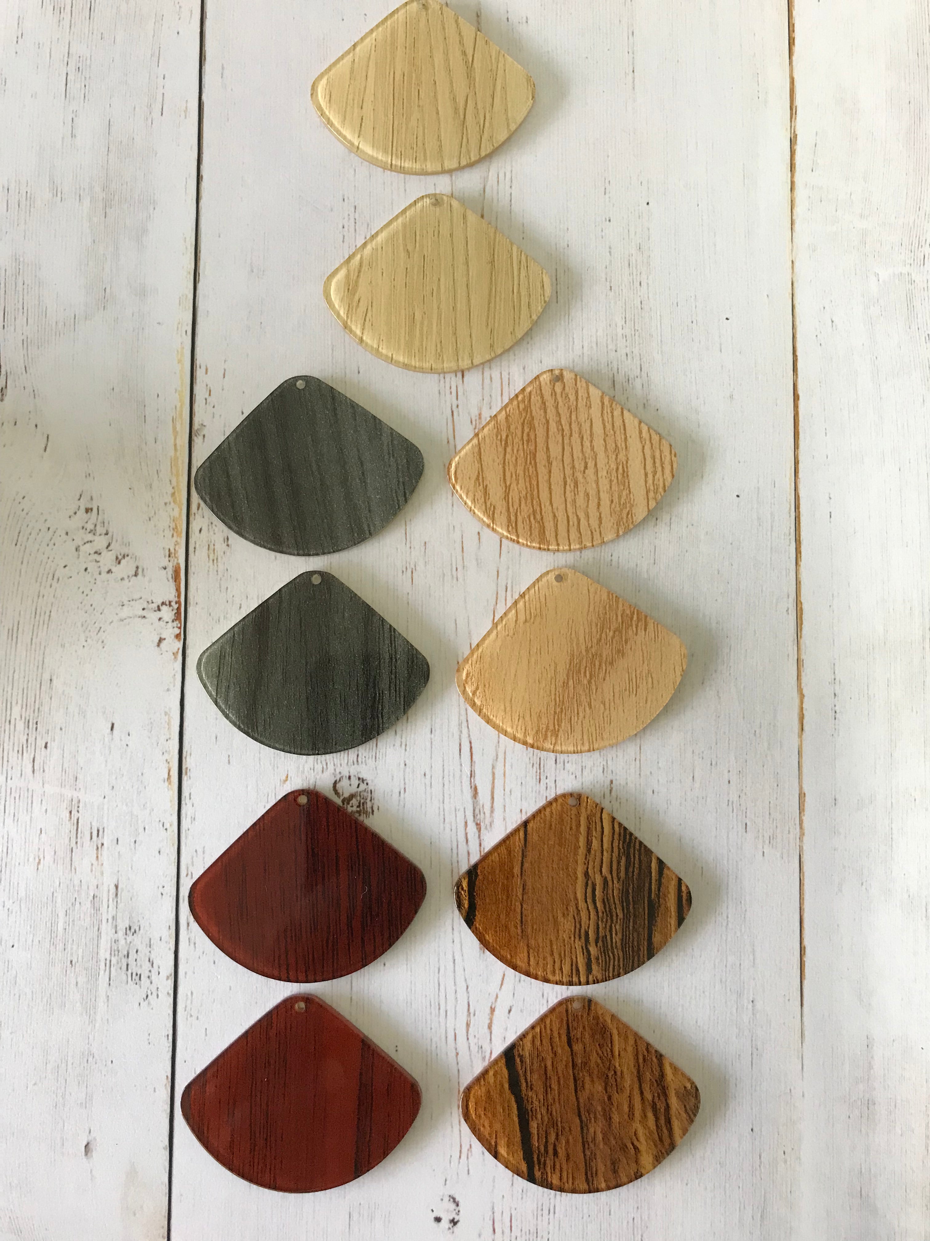 Acetate Resin Pendant Fan ( 1 Pair)