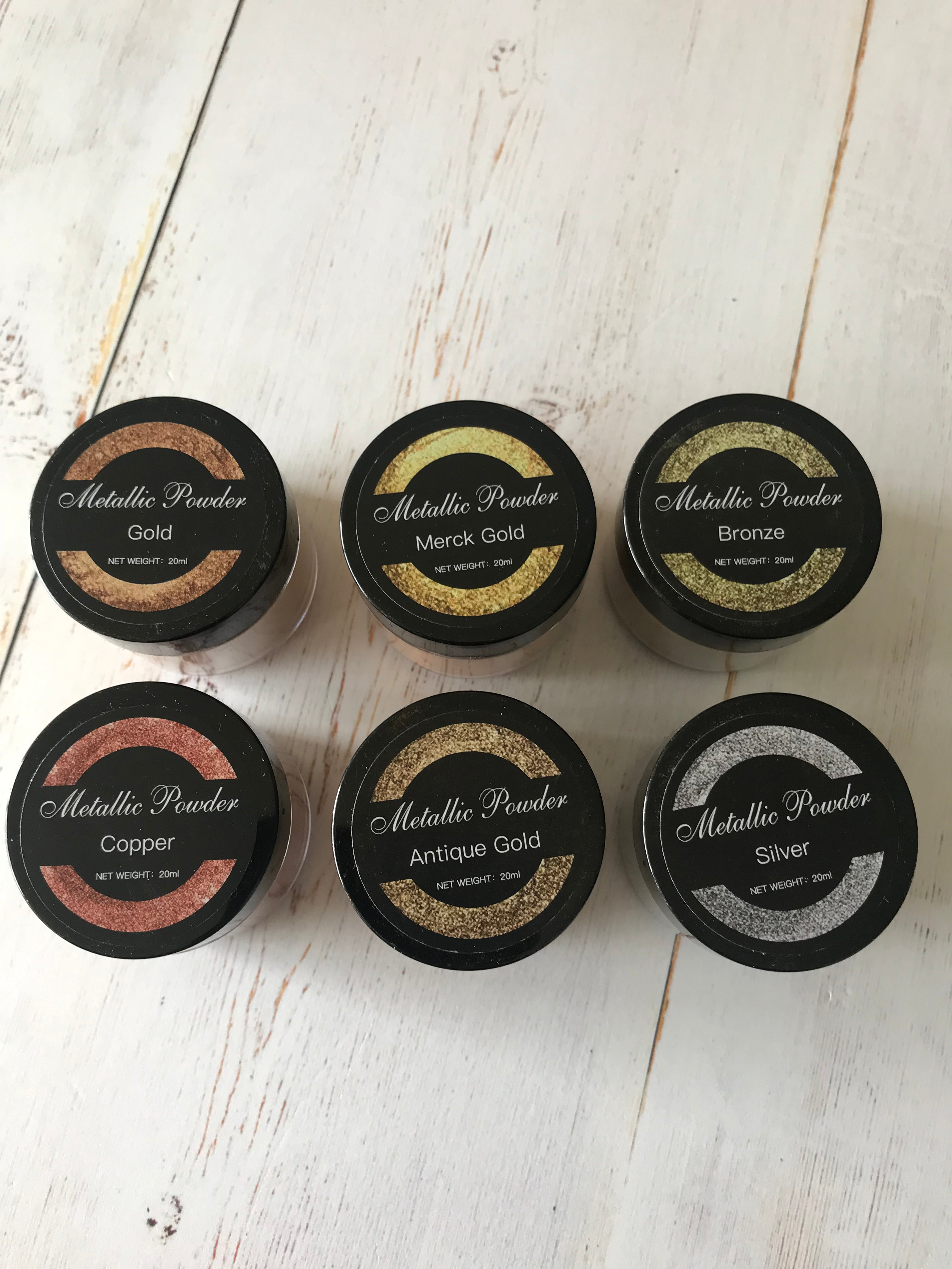 Metallic Pigment Powders 20 ml (6 colors)