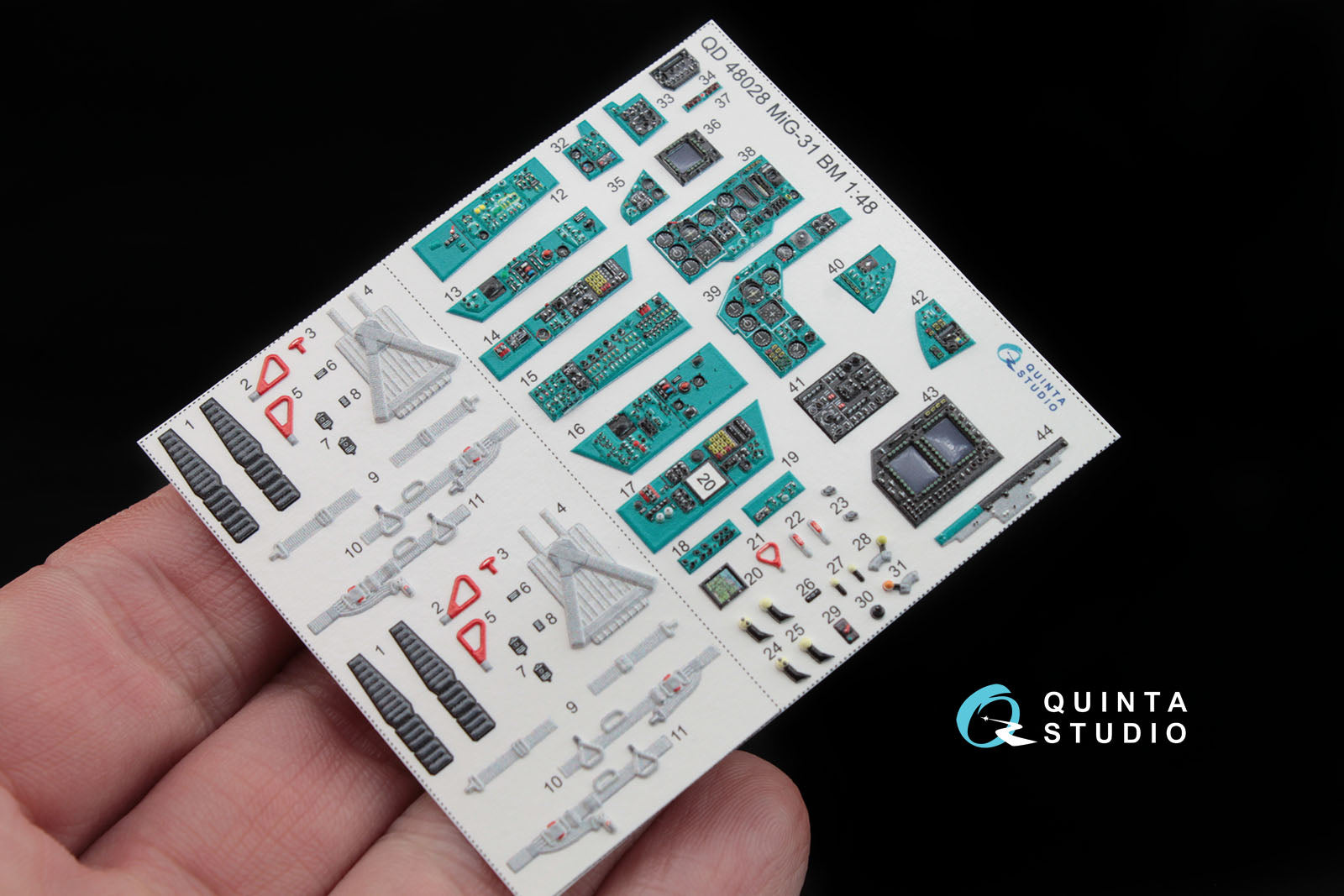 Quinta Studio - 1/48 Mig-31BM QD48028 for AMK kit