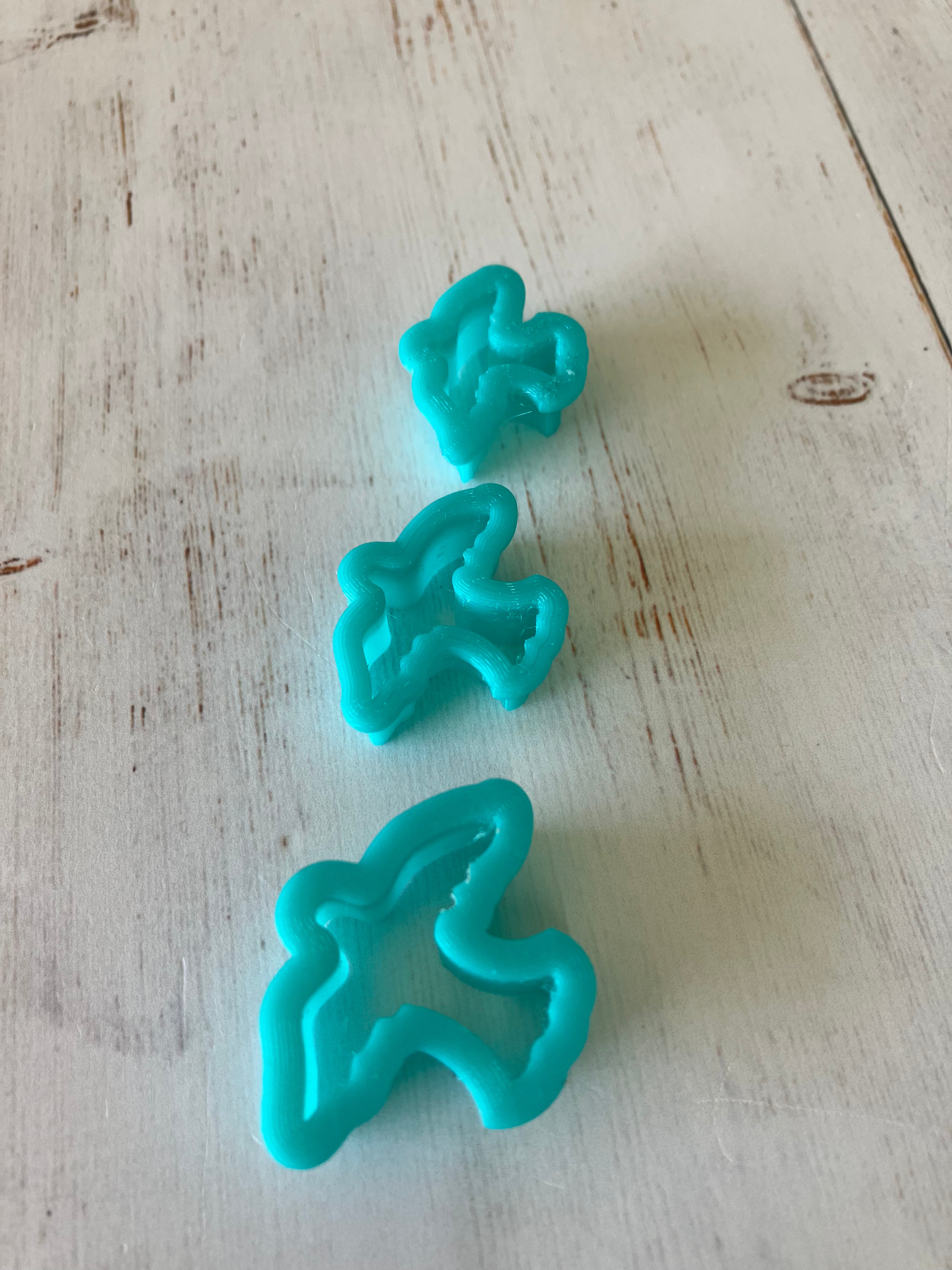 3D Gizmo's - Birds in Flight Clay Cutters (3)