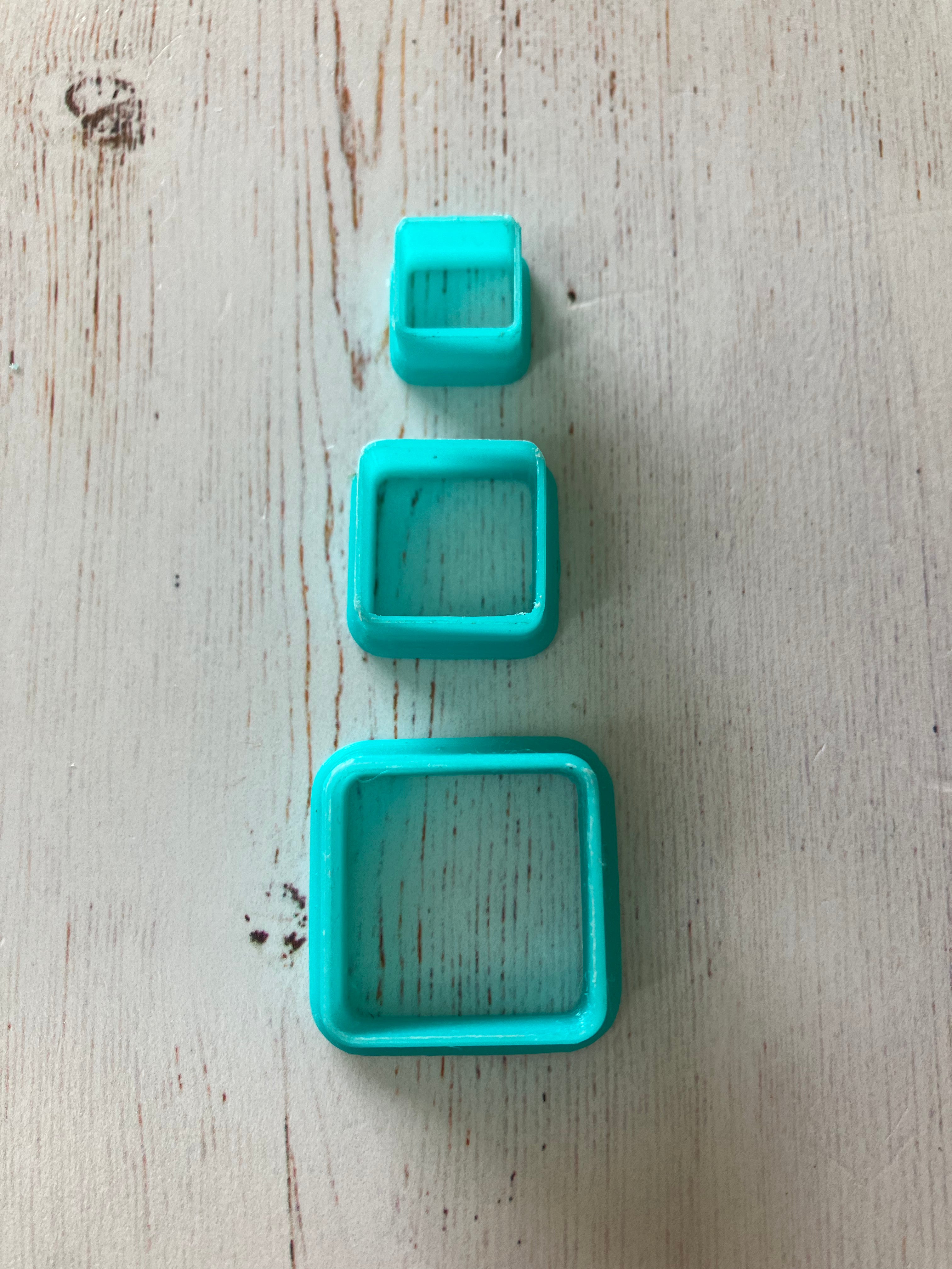 3D Gizmo's - Square Cutters (3 cutters)