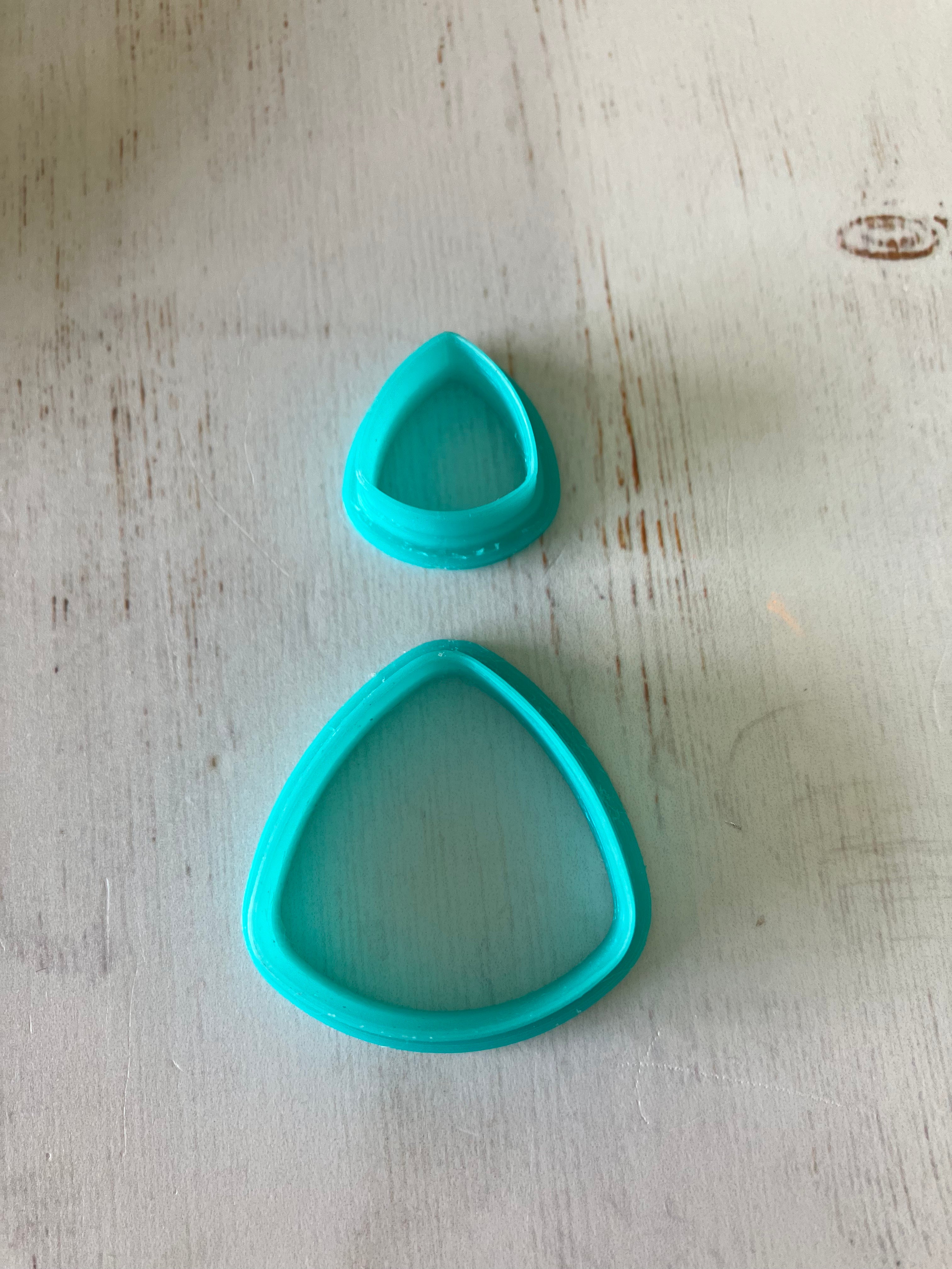 3D Gizmo's - Rounded Triangle Dangle (2 Cutters)