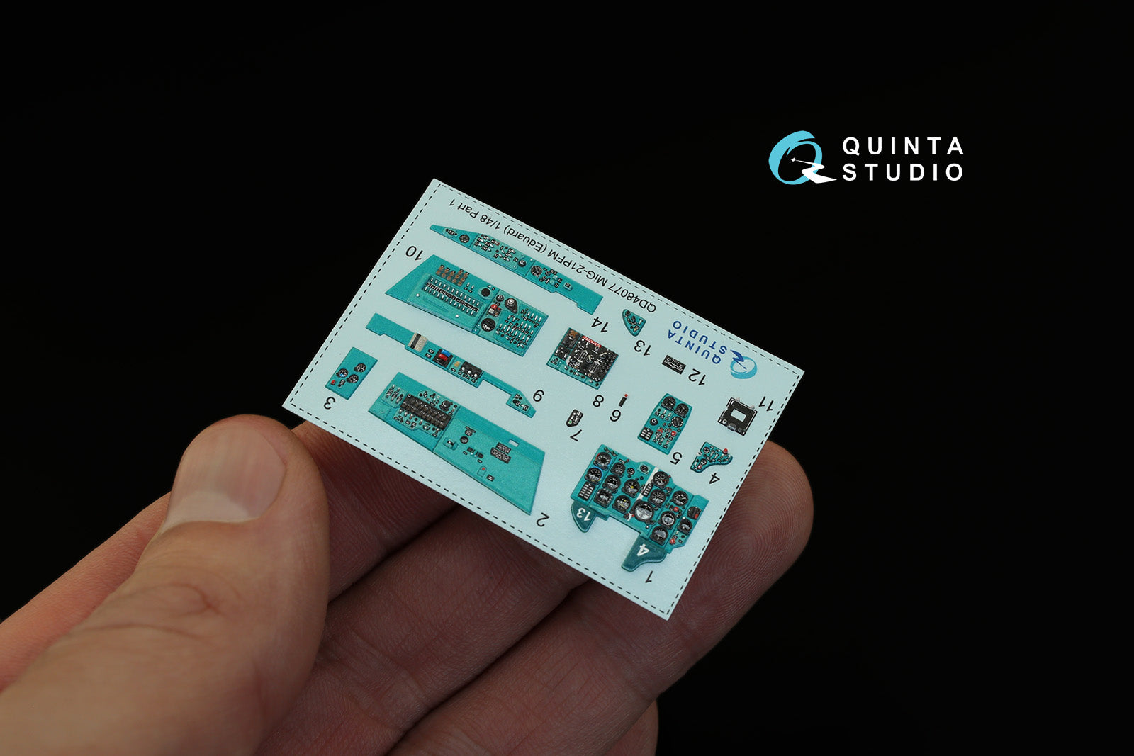 Quinta Studio - 1/48 Mig-21PFM (Emerald Colour Panels) - QD48077 for Eduard kit