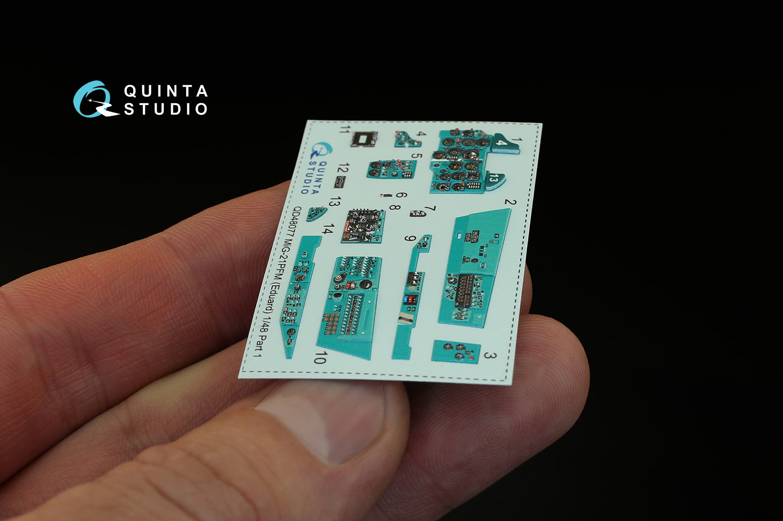 Quinta Studio - 1/48 Mig-21PFM (Emerald Colour Panels) - QD48077 for Eduard kit