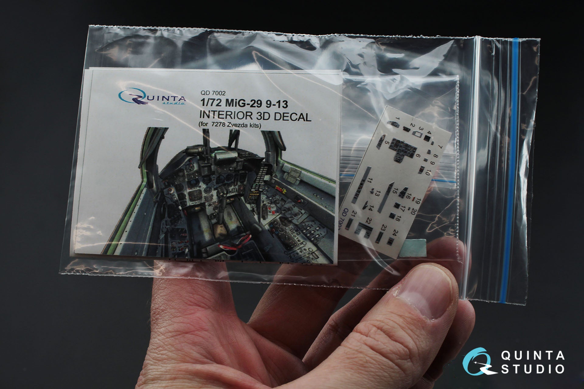 Quinta Studio - 1/72 MIG-29 9-13 QD72002 for Zvezda (7278) kit