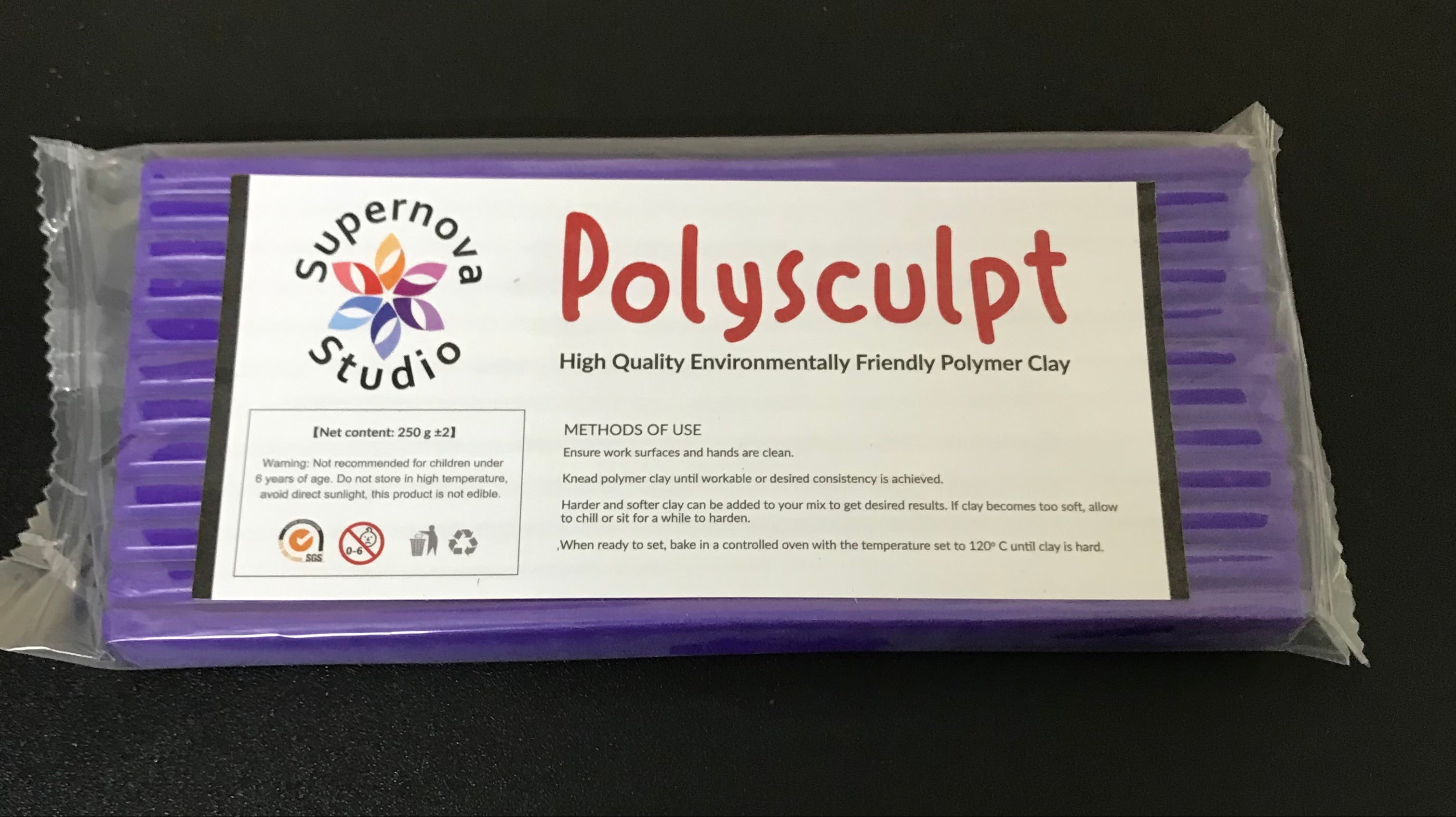 Barney Purple Polysculpt™ Polymer Clay -  250g
