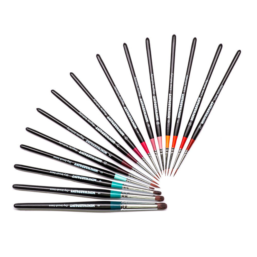 T-035 MiniWarPaint Brush Series Drybrush Base No 4