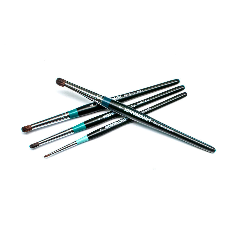 T-035 MiniWarPaint Brush Series Drybrush Base No 4