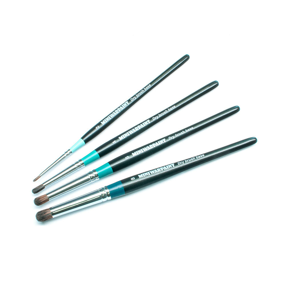 T-035 MiniWarPaint Brush Series Drybrush Base No 4