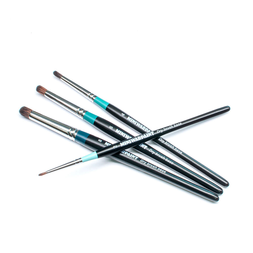 T-035 MiniWarPaint Brush Series Drybrush Base No 4