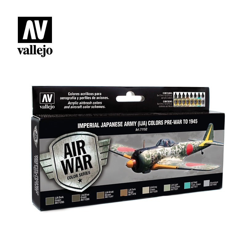 71.152 Imperial Japanese Army (IJA) Colors Pre War to 1945 (8) - Vallejo Model Air Set