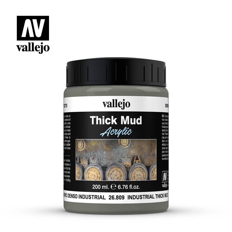 26.809  Industrial Thick Mud 200 ml - Vallejo Diorama Effects - Supernova Studio