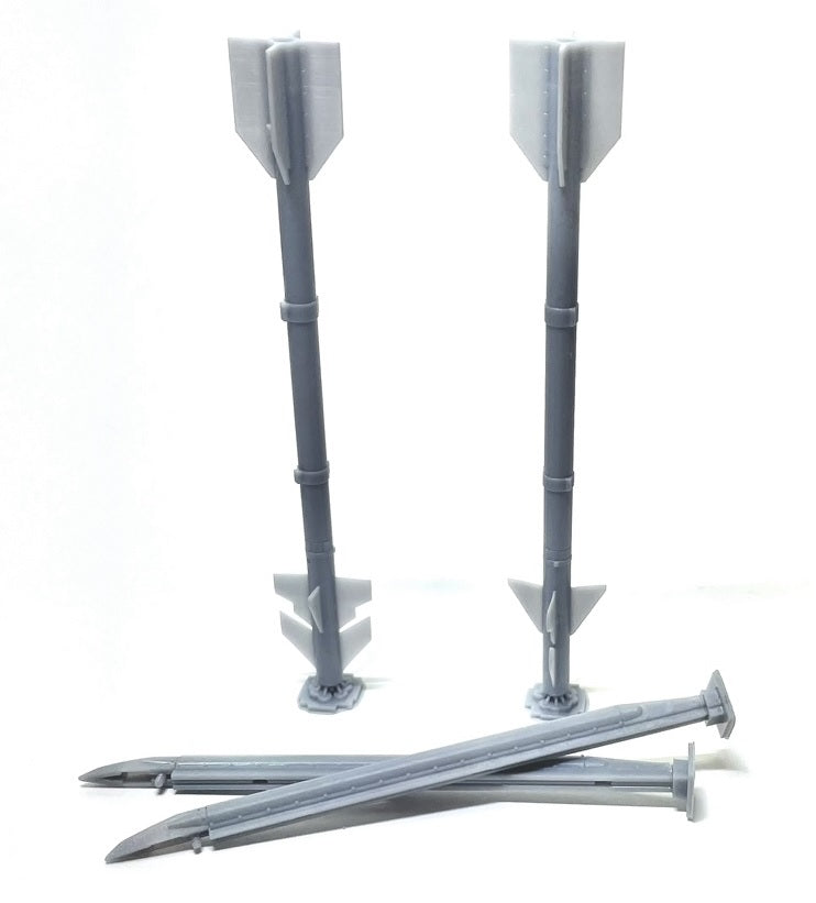 AD32003 - Kentron V3B Kukri IR Air-to-Air Missile and Launch Rail (Set of 2) 1/32