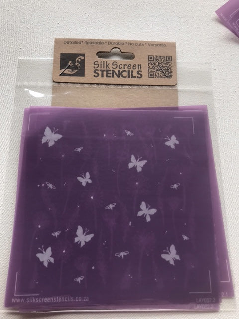 Lelanie's Layers (3 Stencils) - J (131mm x 139mm)