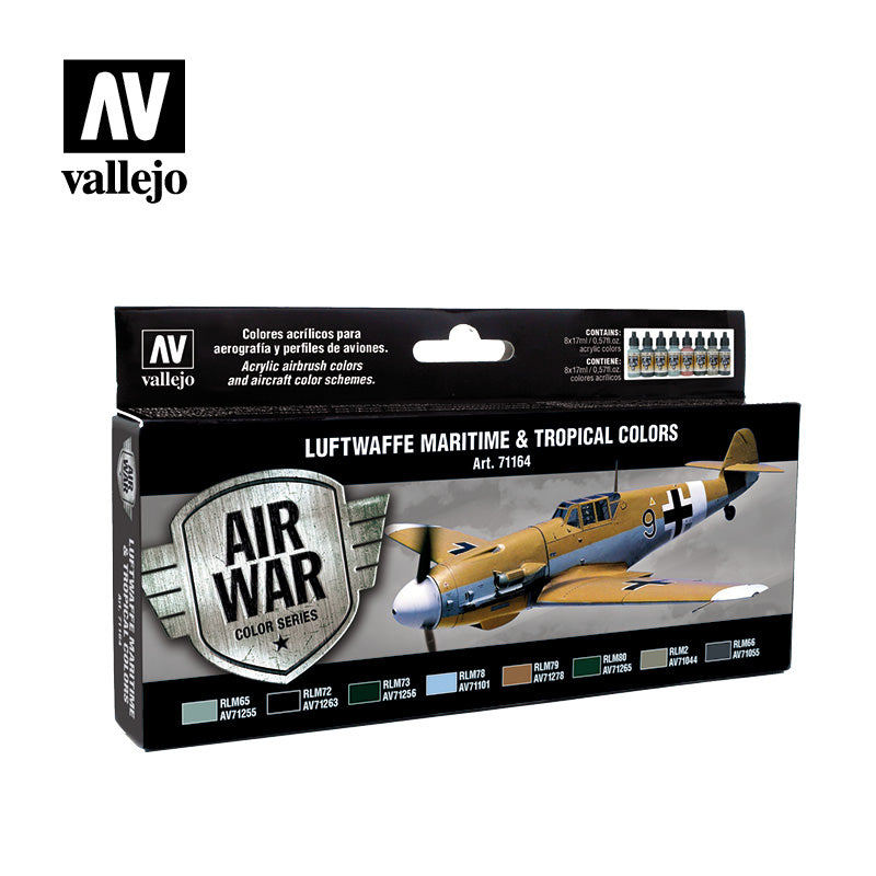 71.164 Luftwaffe Maritime & Tropical Colors (8) - Vallejo Model Air Set