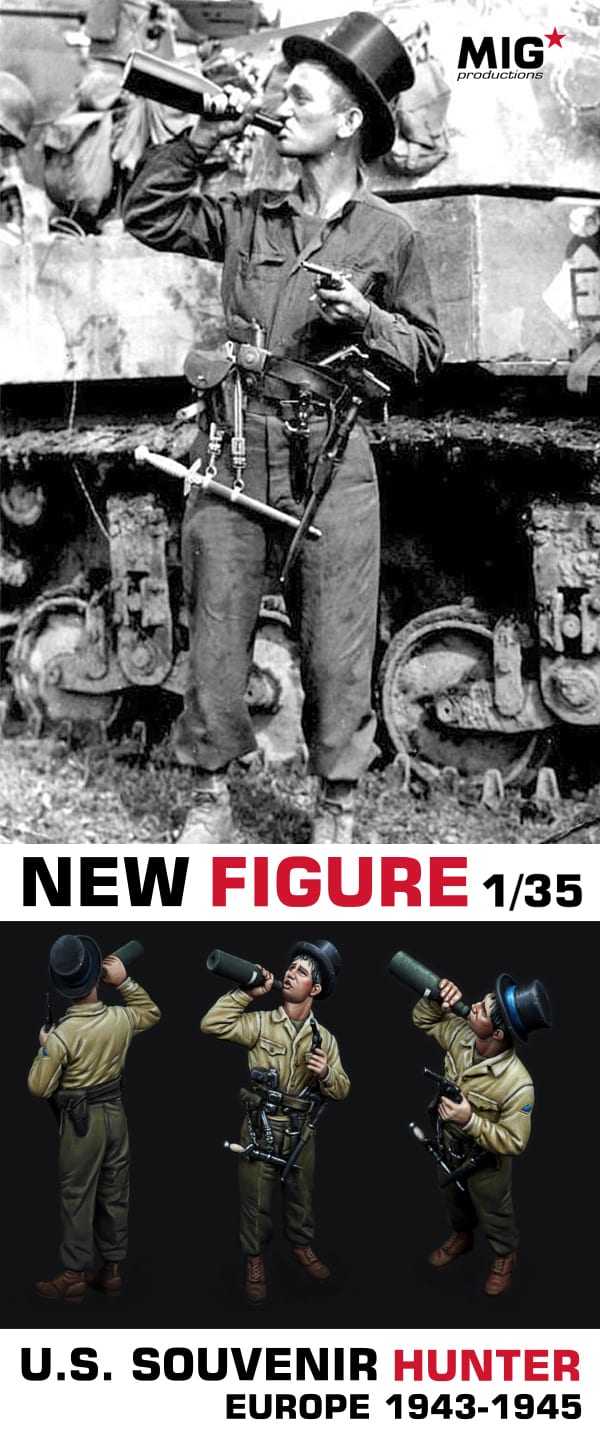 MP35-403- MIG - US SOUVENIR HUNTER - EUROPE 1943-1945 SCALE 1/35