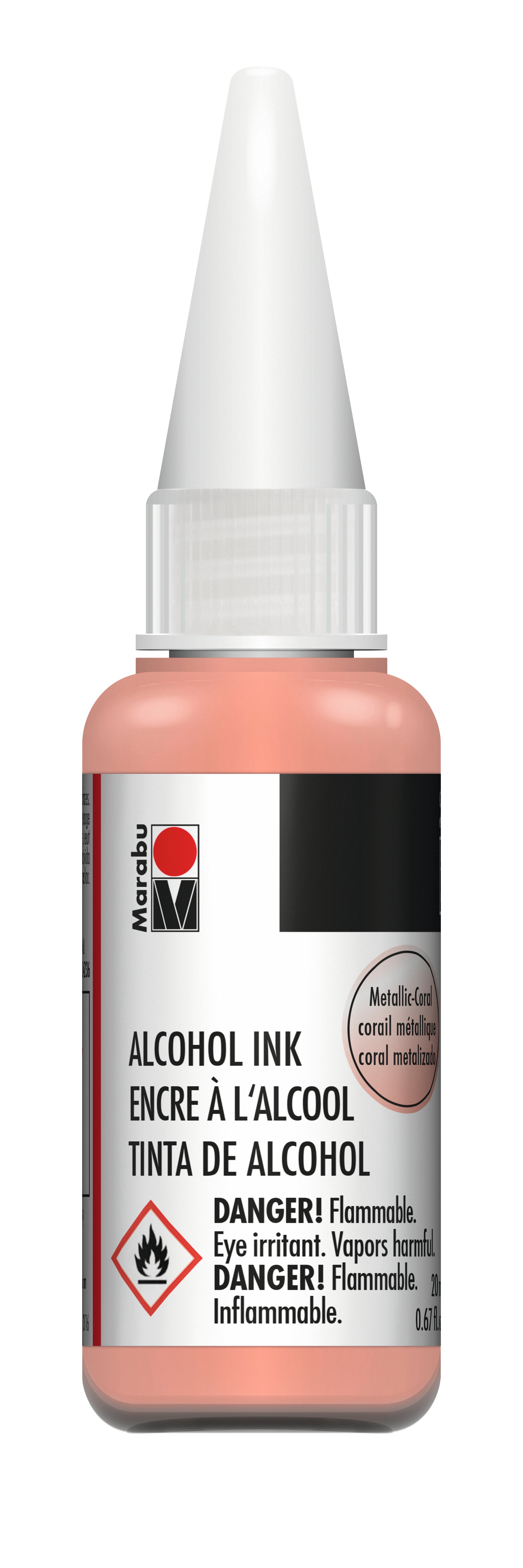 Marabu Alcohol Ink 20 ml - METALLIC CORAL