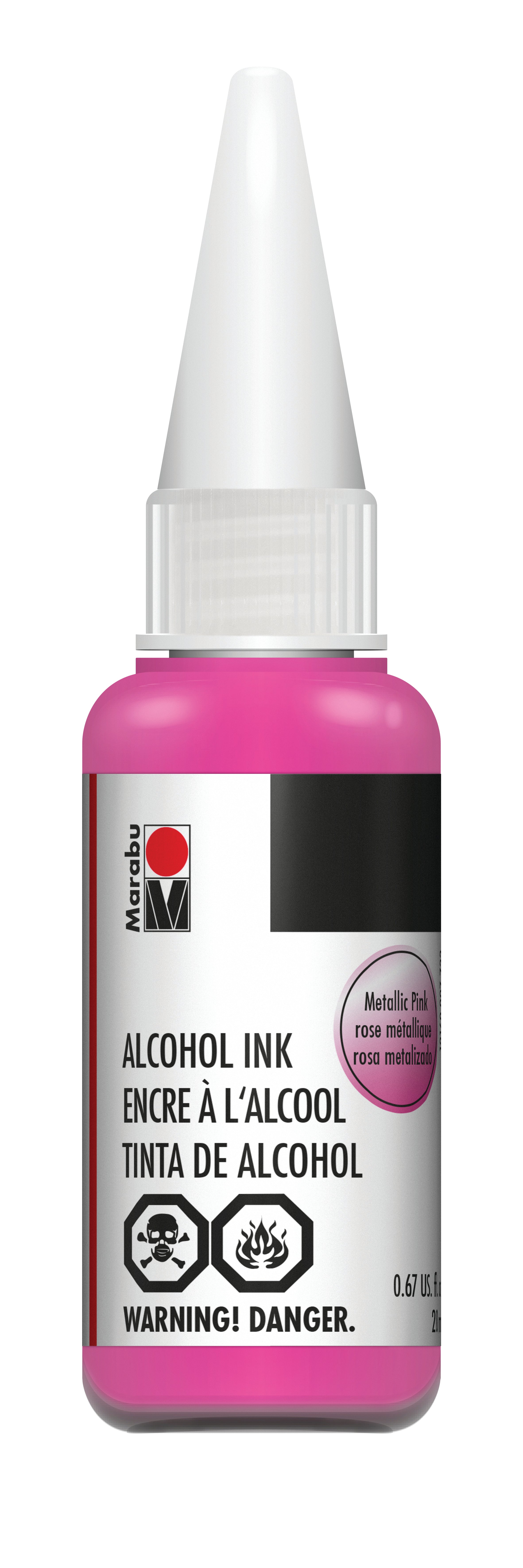 Marabu Alcohol Ink 20 ml -  METALLIC PINK