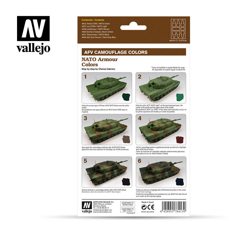 78.413 AFV Nato Armour Colors (6 x 8ml)