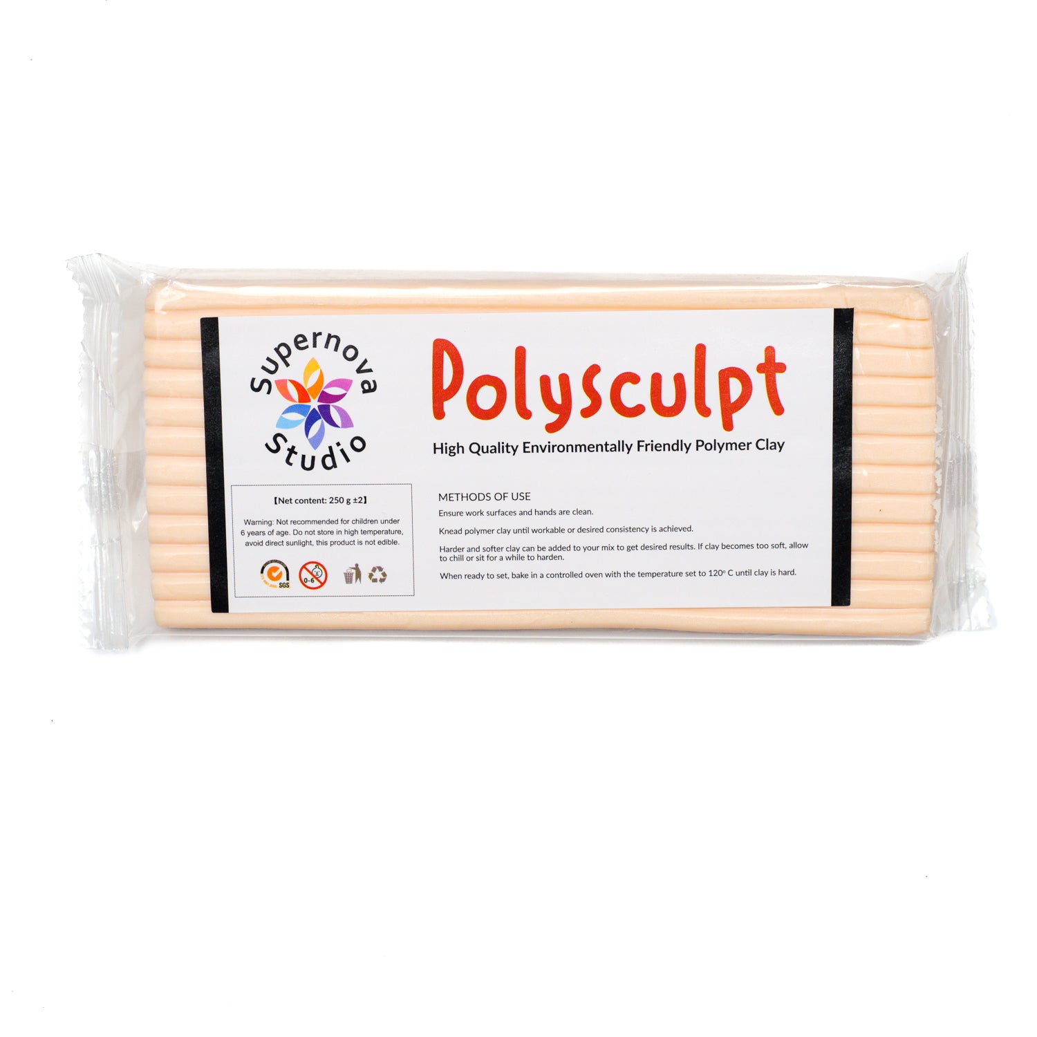 Pearly Flesh Polysculpt™ Polymer Clay - 250g