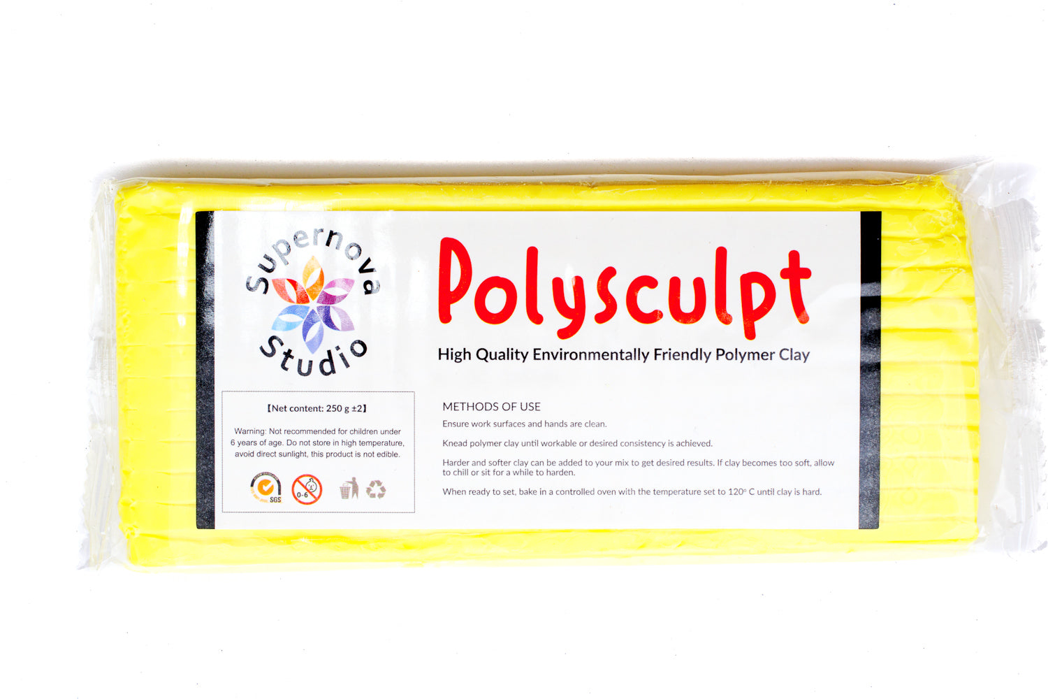 Lemon Yellow Polysculpt™ Polymer Clay - 250g