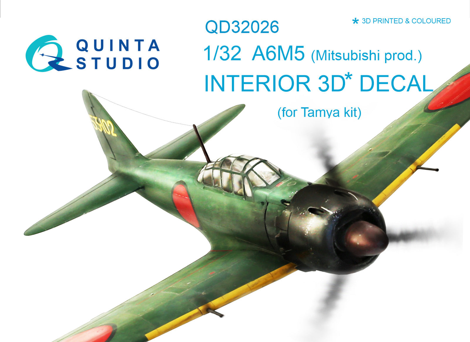 Quinta Studio - 1/32 A6M5 (Mitsubishi prod.) QD32026 for Tamiya kit
