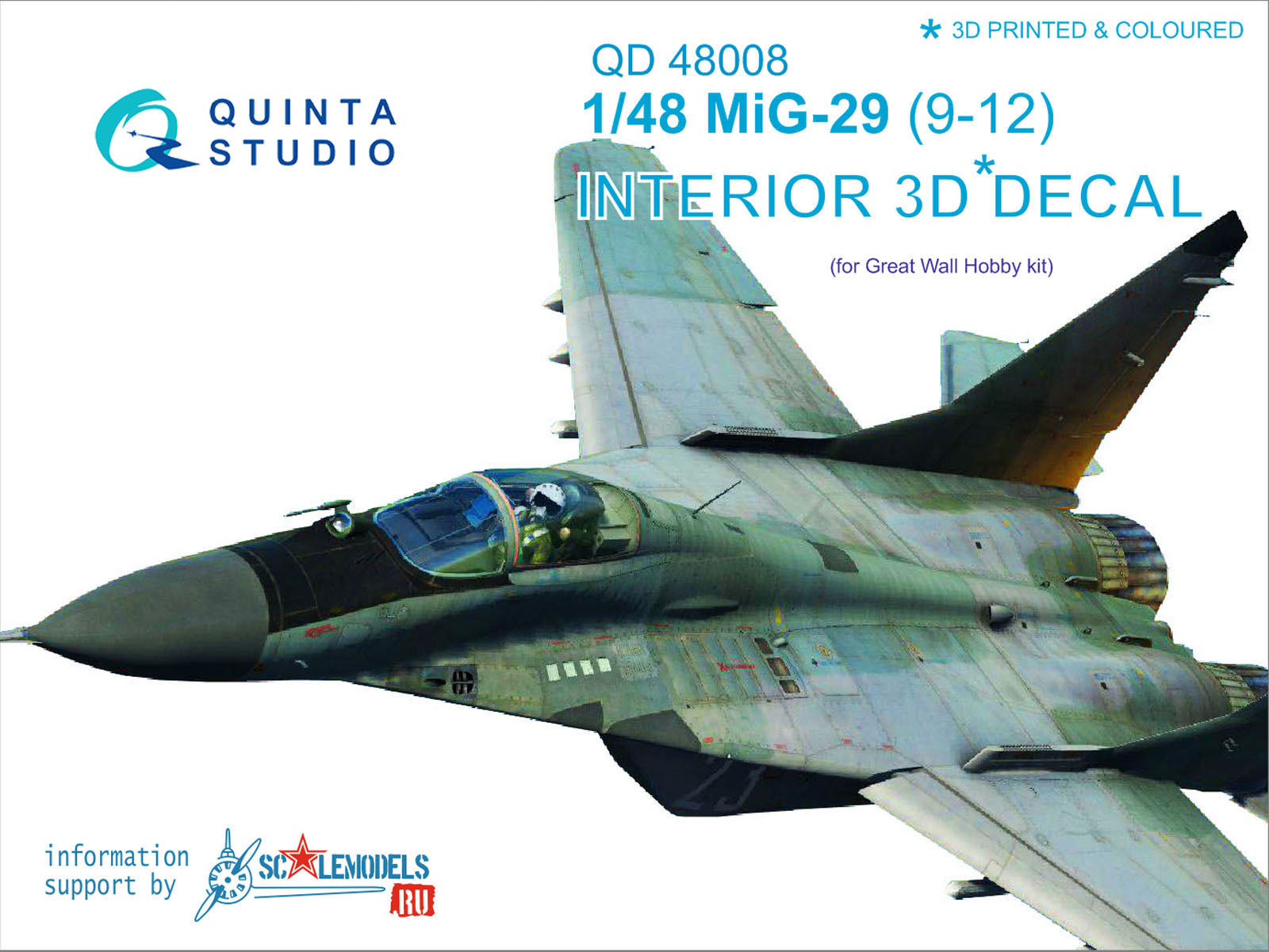 Quinta Studio - 1/48 Mig-29 (9-12) QD48008 for GWH kits