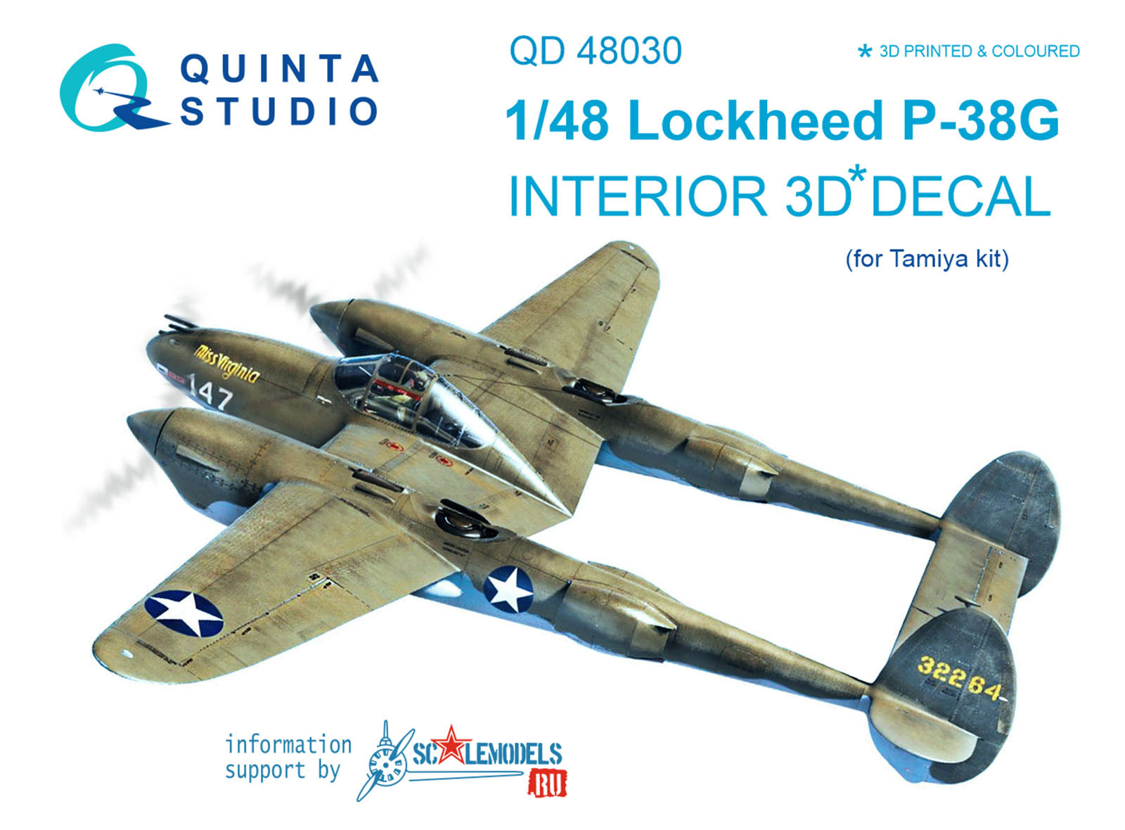 Quinta Studio - 1/48 P38G - QD48030 for Tamiya kit