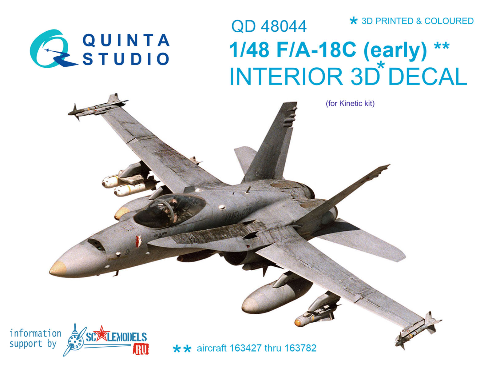 Quinta Studio - 1/48 F/A-18C - QD48044 for Kinetic kit