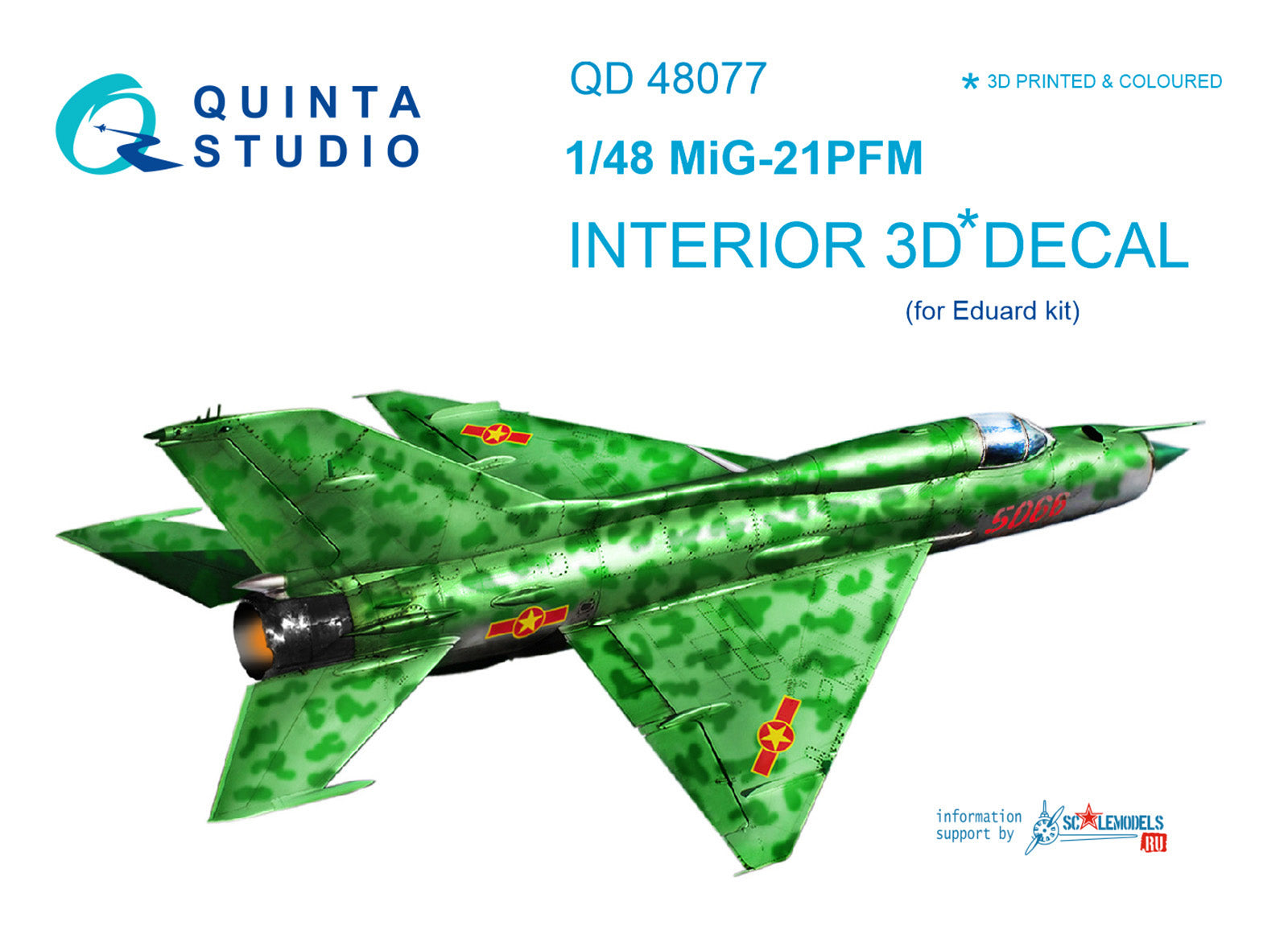 Quinta Studio - 1/48 Mig-21PFM (Emerald Colour Panels) - QD48077 for Eduard kit