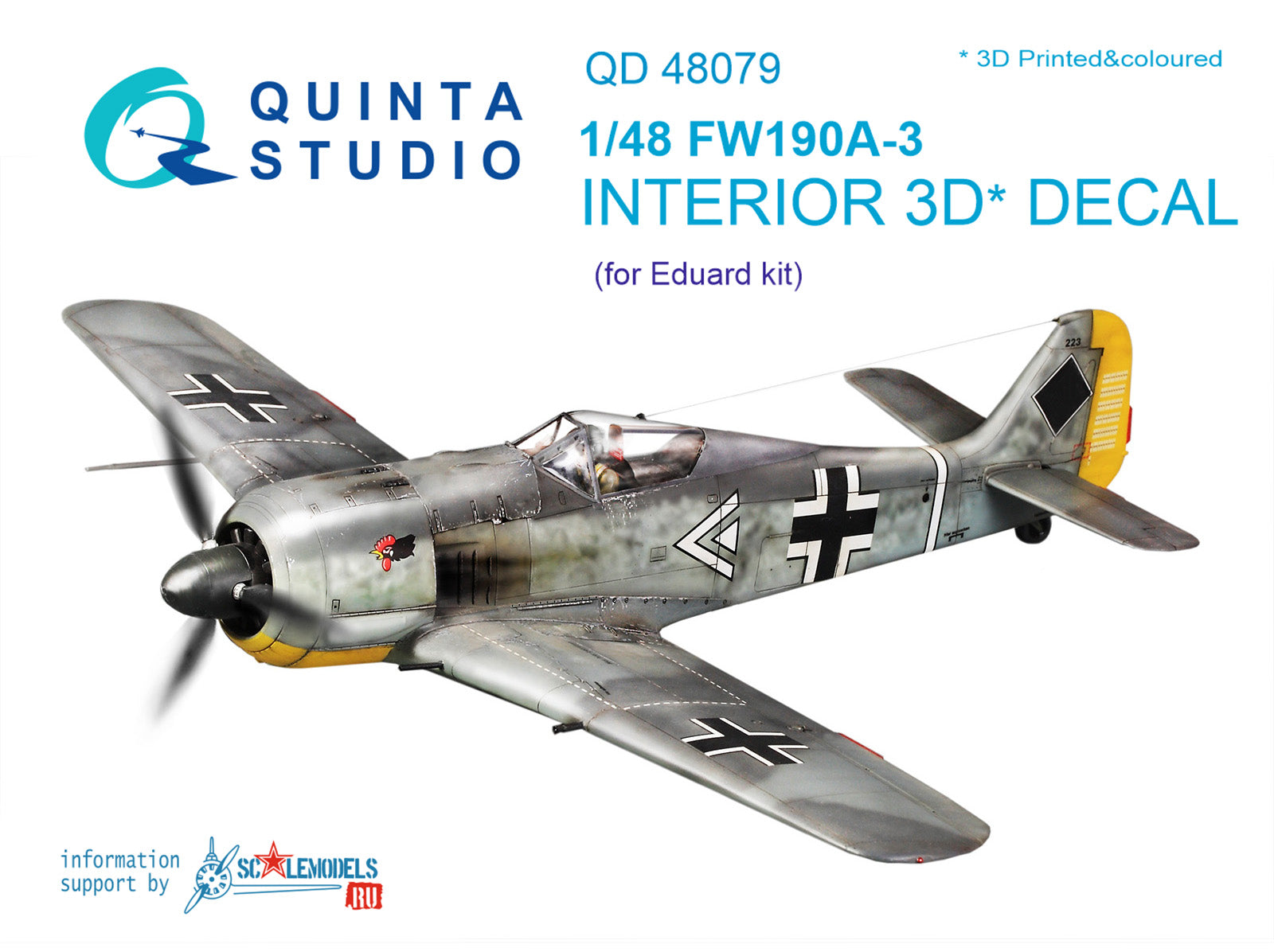 Quinta Studio - 1/48 Fw 190A-3 - QD48079 for Eduard kit