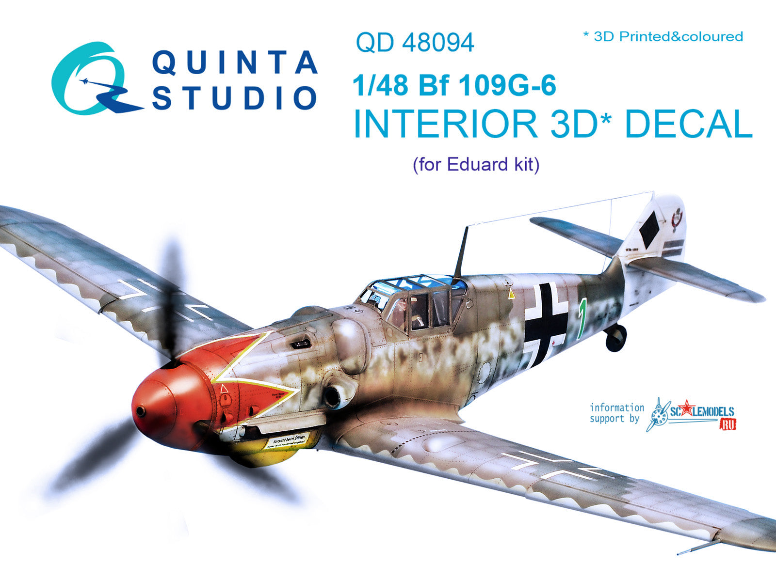 Quinta Studio - 1/48 Bf 109G-6 - QD48094 for Eduard kit